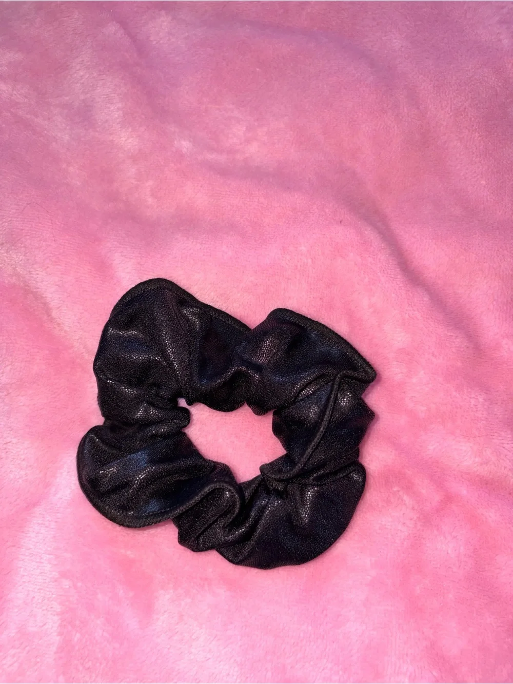 3-Pack Hair Scrunchies - Neon Yellow, Black & Pink